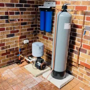 Emergency Gas Fitting outside a Gold Coast backyard by STL Plumbing